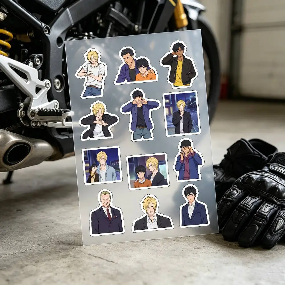 BANANA FISH Stickers Auto Body Bumper Windows Motorcycle Laptop Walls Vinyl Decal Car Tuning Accessories