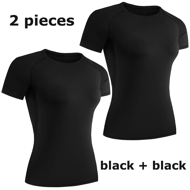 Compression Shirt Short Sleeve Athletic Yoga