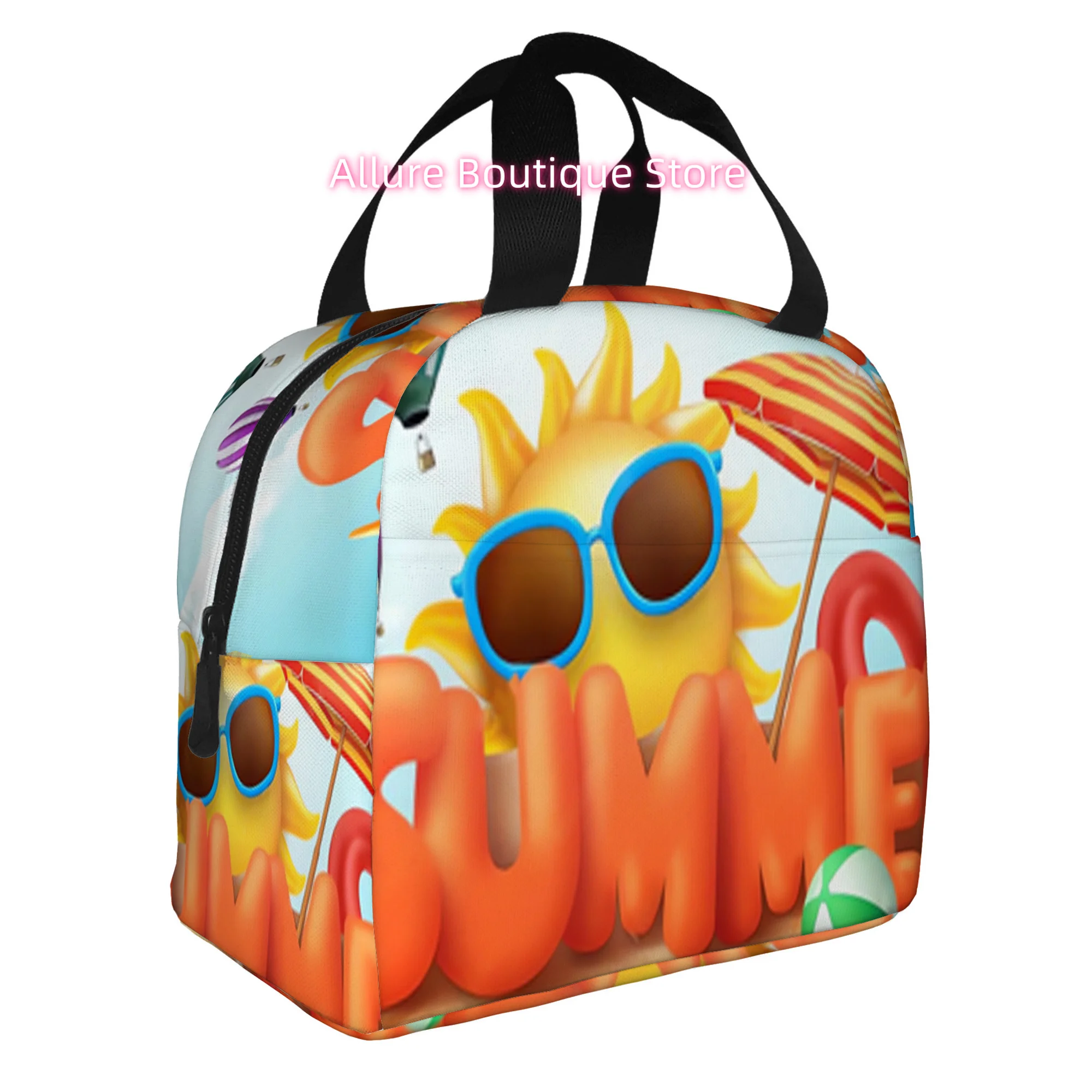 1pc a Thermal Bag Featuring a Summer Beach Design, Designed for Insulation And Not for Direct Food Contact. Ideal for Home, Rest