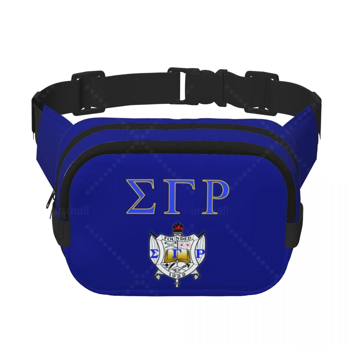 حقيبة سيجما جاما رو 1922 العصرية، حقيبة كروس مربعة الشكل بطبقة مزدوجة، حقيبة خصر للسفر والتمرين #6