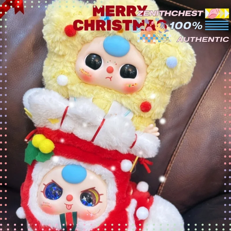 

Authentic Baby Three Christmas 400% Series Blind Box Vinyl Plush Christmas Decorations Collector Is Edition Mystery Gift