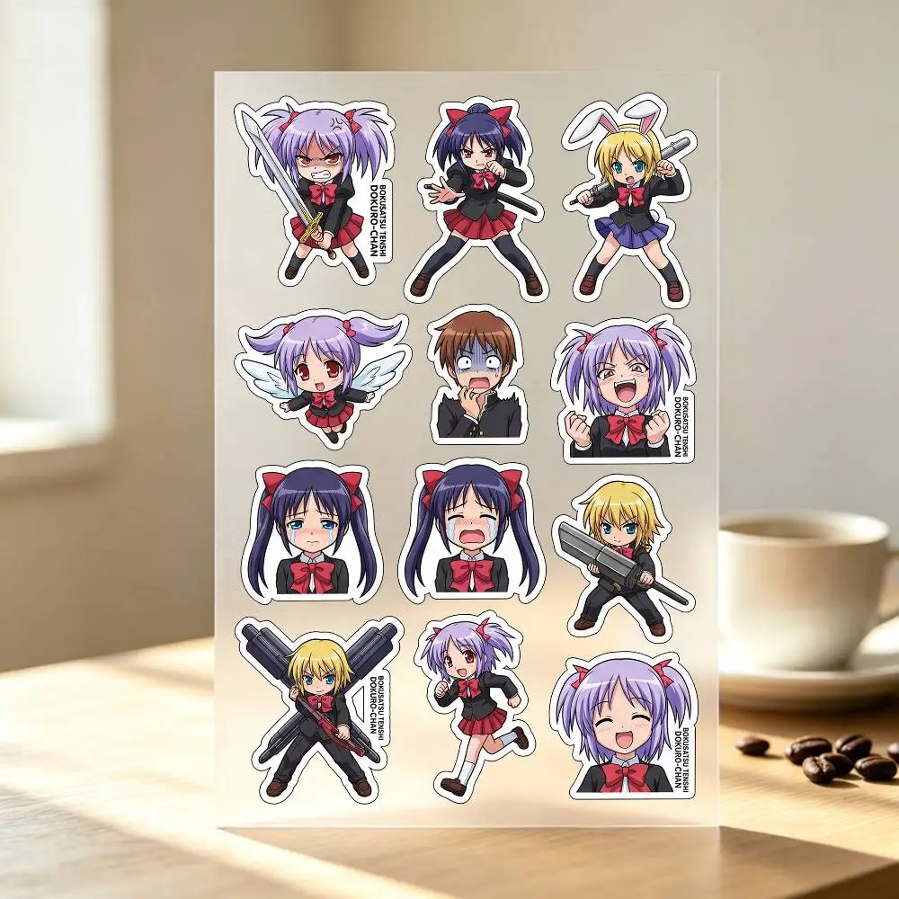 1pc B-Bokusatsu Tenshi Dokuro-chan Stickers Auto Body Bumper Windows Motorcycle Laptop Walls Vinyl Decal Car Tuning Accessories