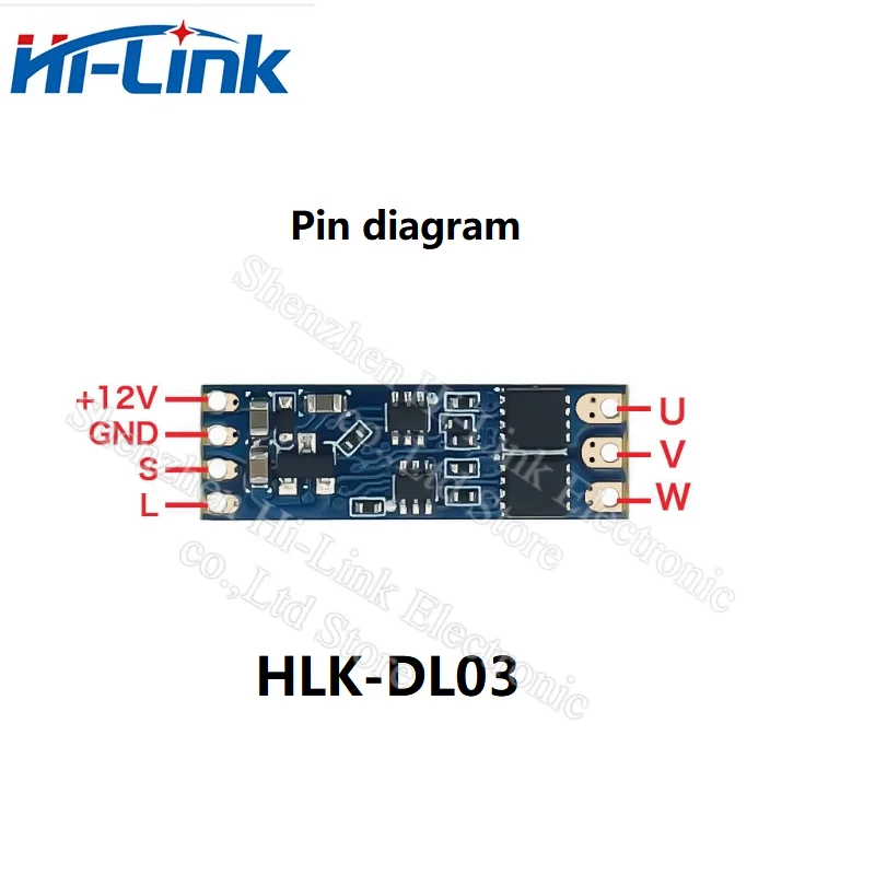 Hi-Linik Лидер продаж HLK-DL03 8A Выход 12 В Вход Малый размер бесщеточный электронный регулятор скорости Моторный привод Плата ESC