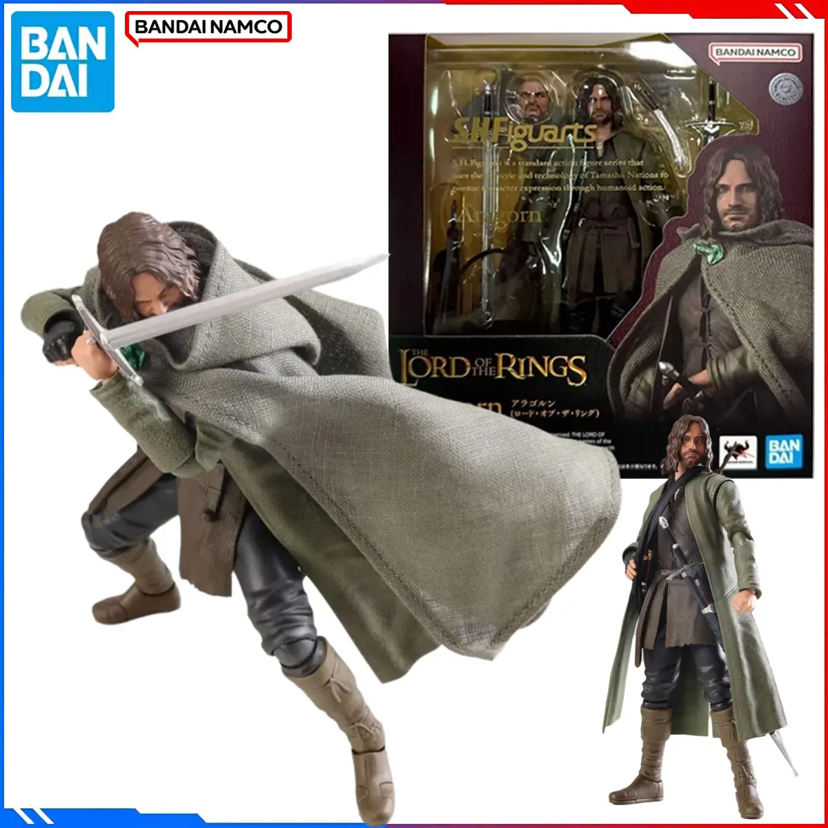 

Genuine Bandai The Lord of the Rings Model Kits SHF Anime Figures Aragorn Action Model Toys Gift for Kids Christmas present