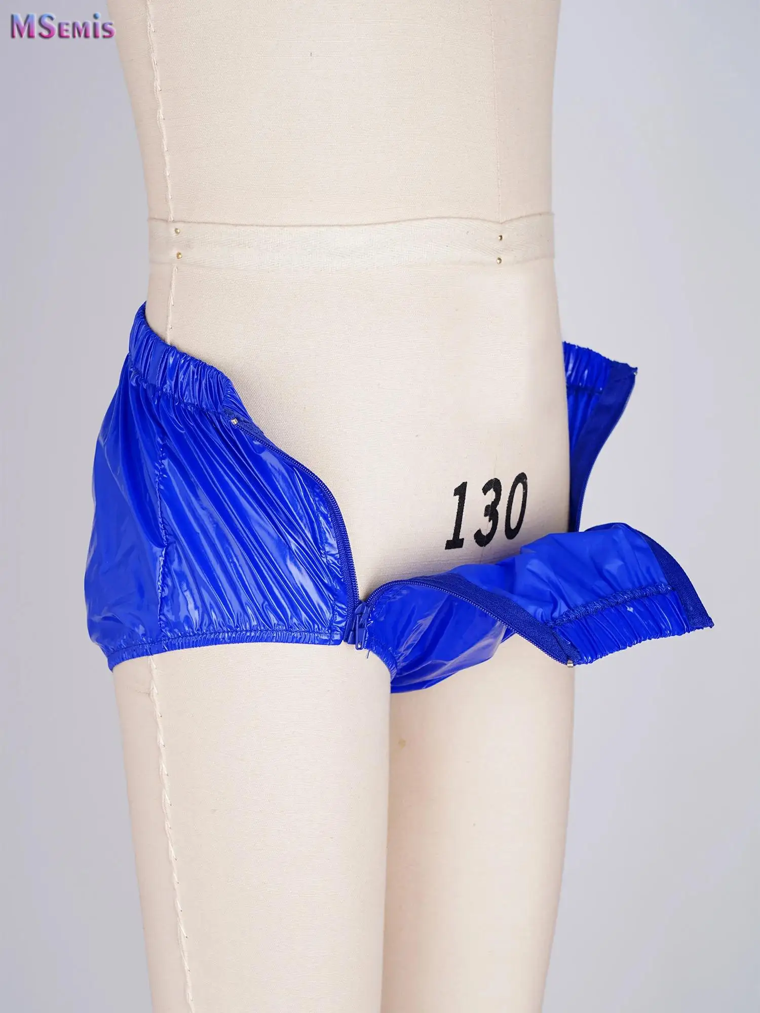 Boys Swimsuit Shiny Boxer Shorts Drawstring Waist Athletic Bottoms Elastic Waistband Built-in Briefs Swimming Trunks Swimwear