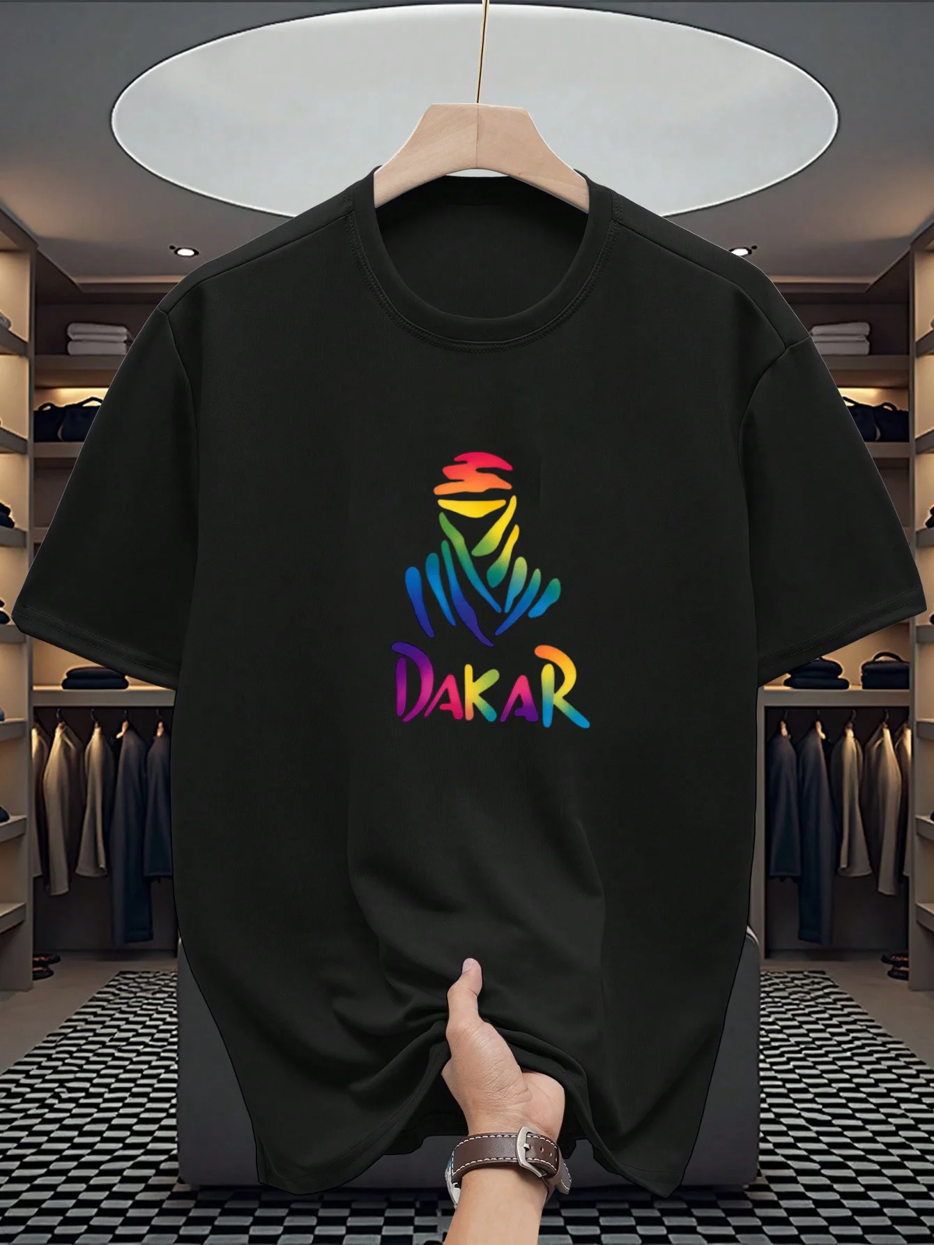 

Dakar Rallying Racing Motorcycle T-Shirt Men Women Short Sleeve Cotton Tees Brand T-shirt Tops Men's Clothing Outdoor Streetwear