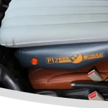 Car Travel Inflatable Mattress Front Slope Pad Inflated Stool Cushions Air Bed Grey PVC Portable Sleeping Cot For Most Cars SUV