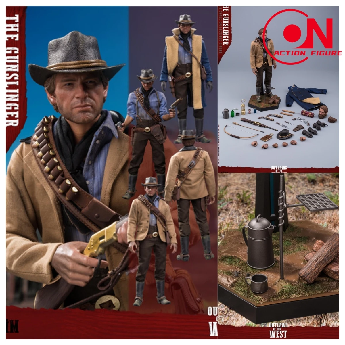 

LIMTOYS LIM008 1/6 Western Cowboy Arthur Action Figure with 2/3 Head Sculpt 12'' Male Soldier Full Set Collectible Model