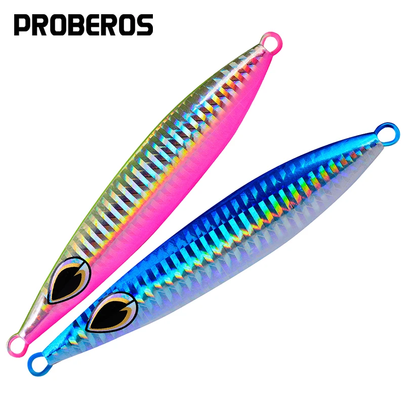 PROBEROS 1pc New Type Of Seawater Fishing Bait Metal Fixture Quickly Sinks Jump Bait Sea Bass Tuna Artificial Hard Bait
