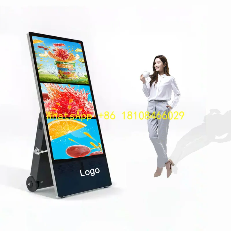 

32/ 43Inch Portable 4k Battery Display Screens Outdoor 4k Android Digits Display Restaurant Signage Outdoor Sign