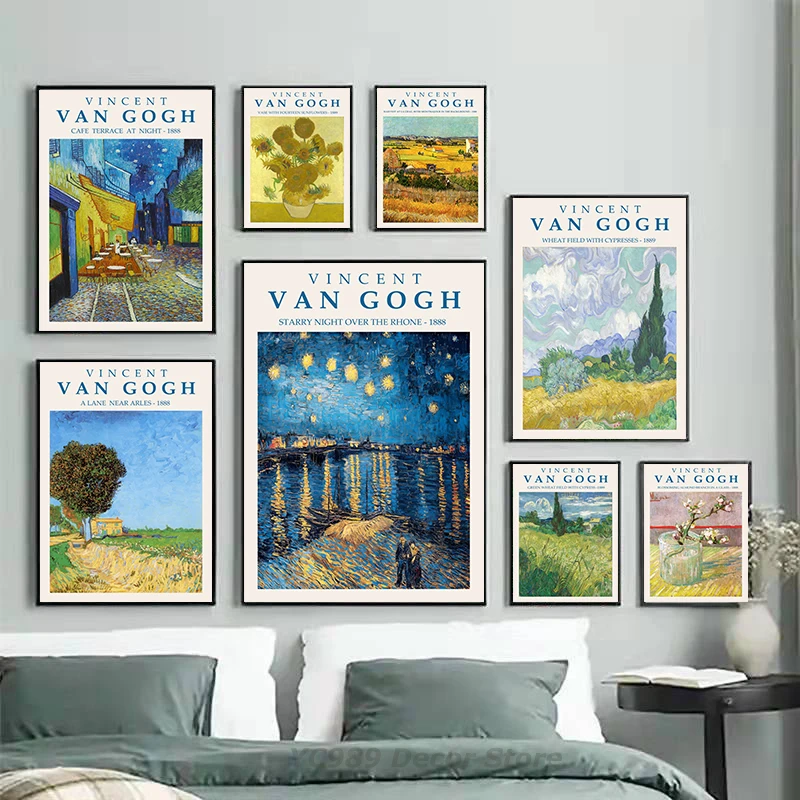 Van Gogh Swork Abstract Landscape Canvas Poster Famous Classic Wall Art Print Decorative Picture Modern Living Room Home Decor