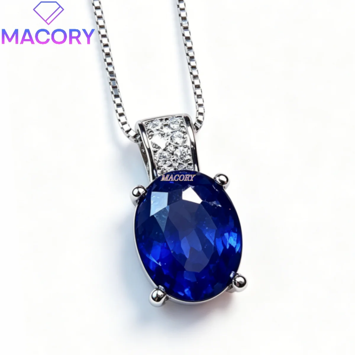 Extremely minimalist natural sapphire necklace S925 silver delicate for everyday wear suitable for daily commuting and work