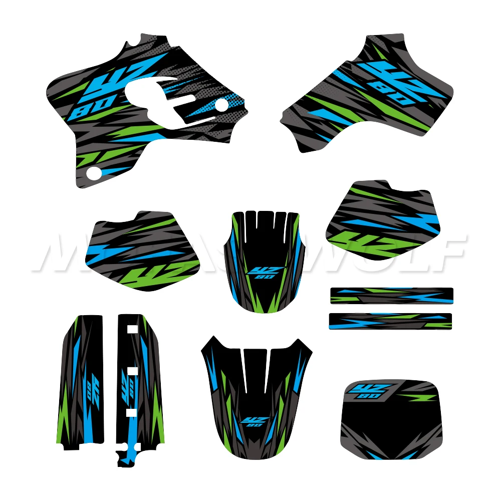

Decor Graphics Background Decals Sticker 29mil 35mil Kits Fit for Yamaha YZ80 YZ 80 1993-2001 1994 1995 1996 1997 1998 1999 2000