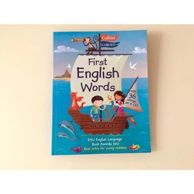 3 Books Collins First English Words English Original Illustrated Dictionary for Children