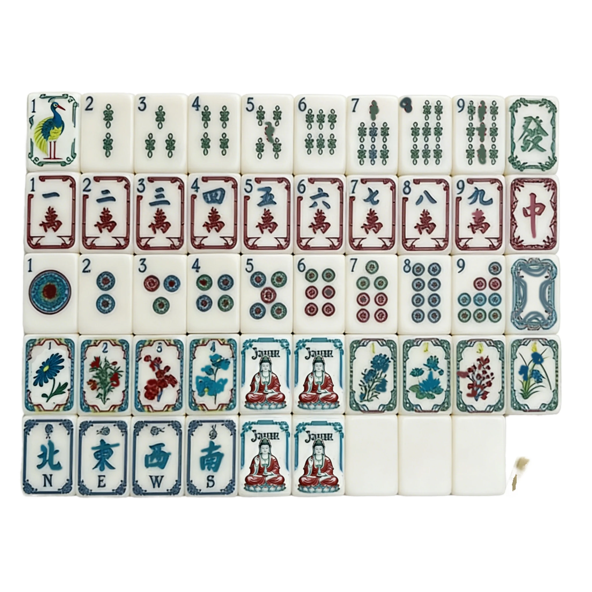 American Luxury Acrylic Mahjong Tiles Winslow 1920 Game Set for 4 Players Adult Entertainment
