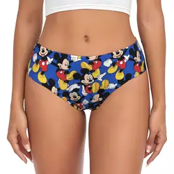 Custom Mickey Mouse Brief Panties Womens Breathable Stretch Underwear