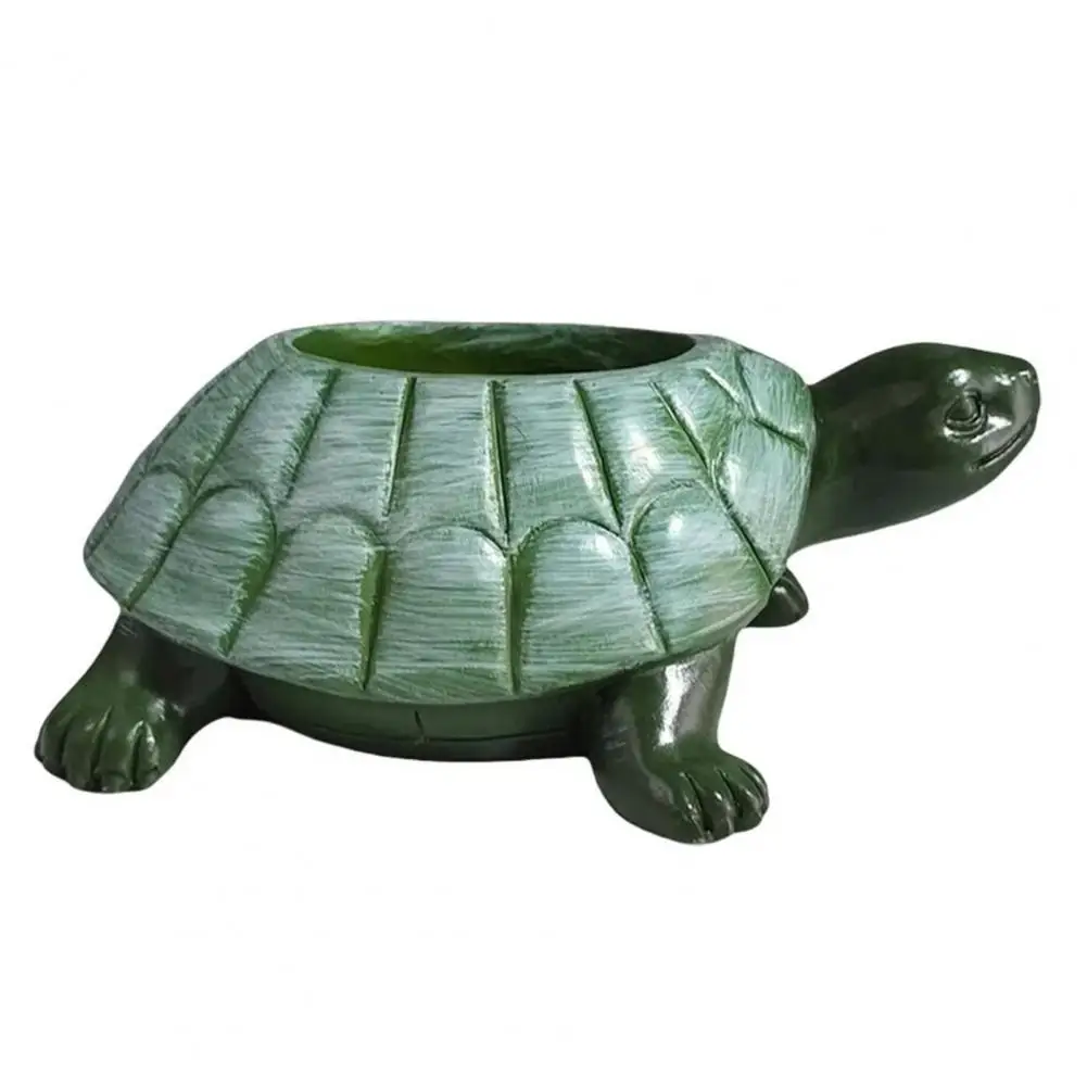 Turtle Succulent Pot Animal-inspired Planter Resin Turtle Planter Pot for Succulent Plants Indoor Outdoor Statue for Home