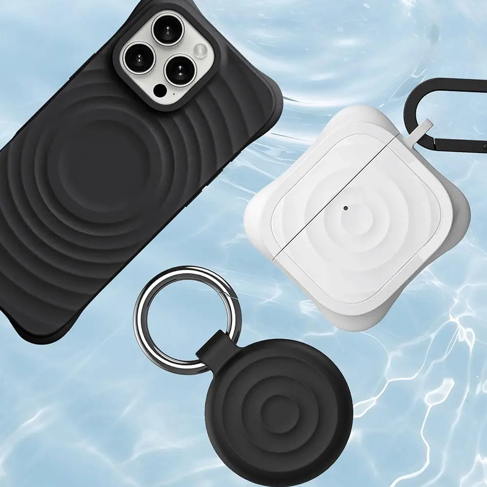   Защитный чехол для airtag Apple, защищенный от потери локатор Poyak, силиконовый водонепроницаемый защитный чехол, защита от потери устройства H9K7