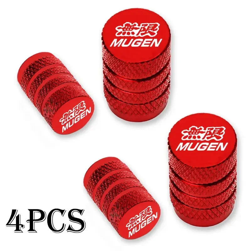 Für Honda Mugen CB400 CB650F CBF CBR250RR CRF SH300 NC750 4 Stück Auto-Radventilkappen Reifenventilabdeckungen Staubdicht Wasserdicht – Detail 4