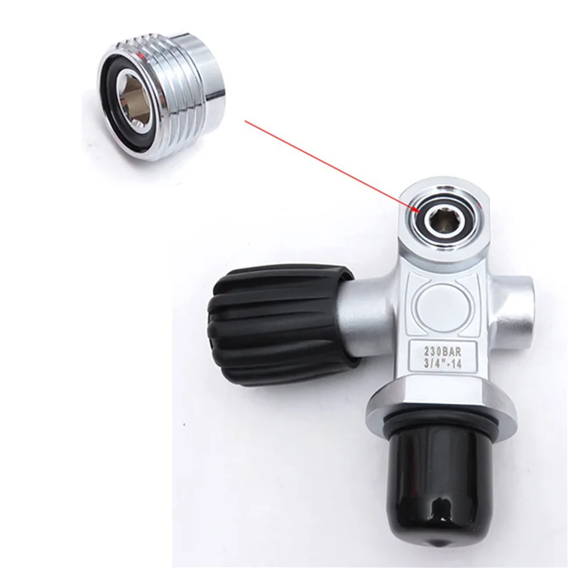 

NALFI-3X Din-Joke Вставка Адаптер клапана резервуара Конвертер для подводного плавания Витон Уплотнительные кольца A Зажимной преобразователь Технический комплект