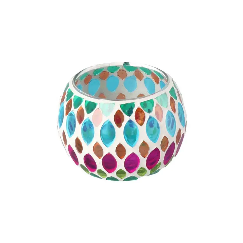 Moroccan Style Mosaic Tabletop Votive Centerpiece Candle Holder Candlestick Candle Jar Home Decor