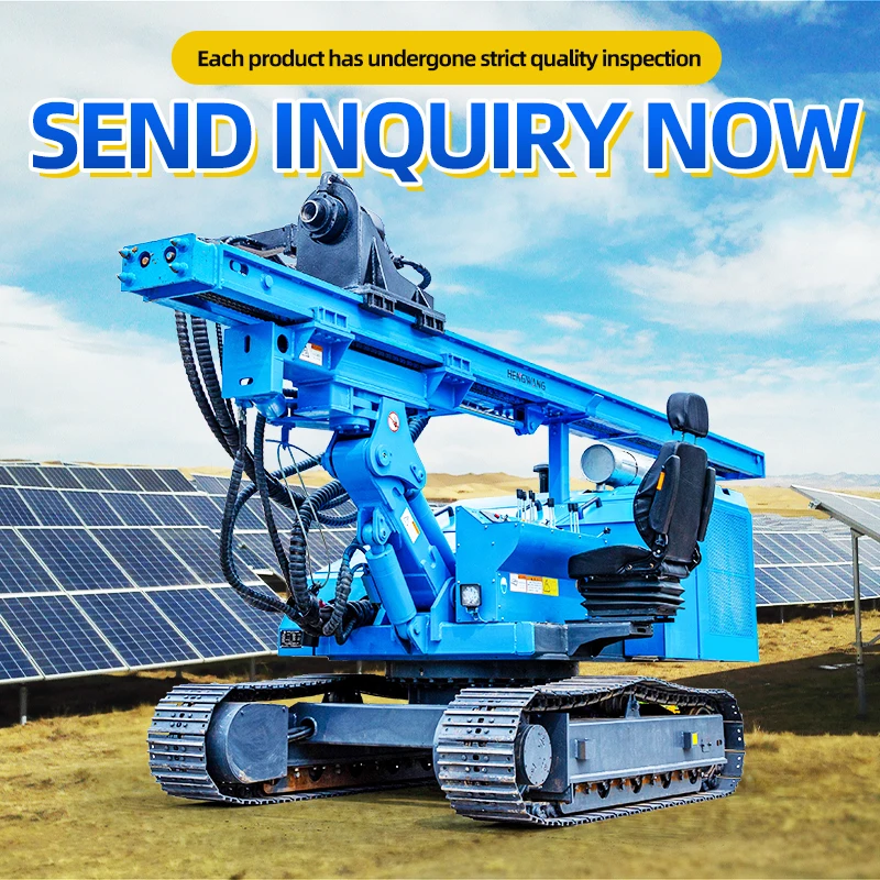 YG Hydraulic Pile Driving Machine Ground Screw Machine Bore Well Solar Pile Driver Pile Drilling Price Mine Drilling Rig