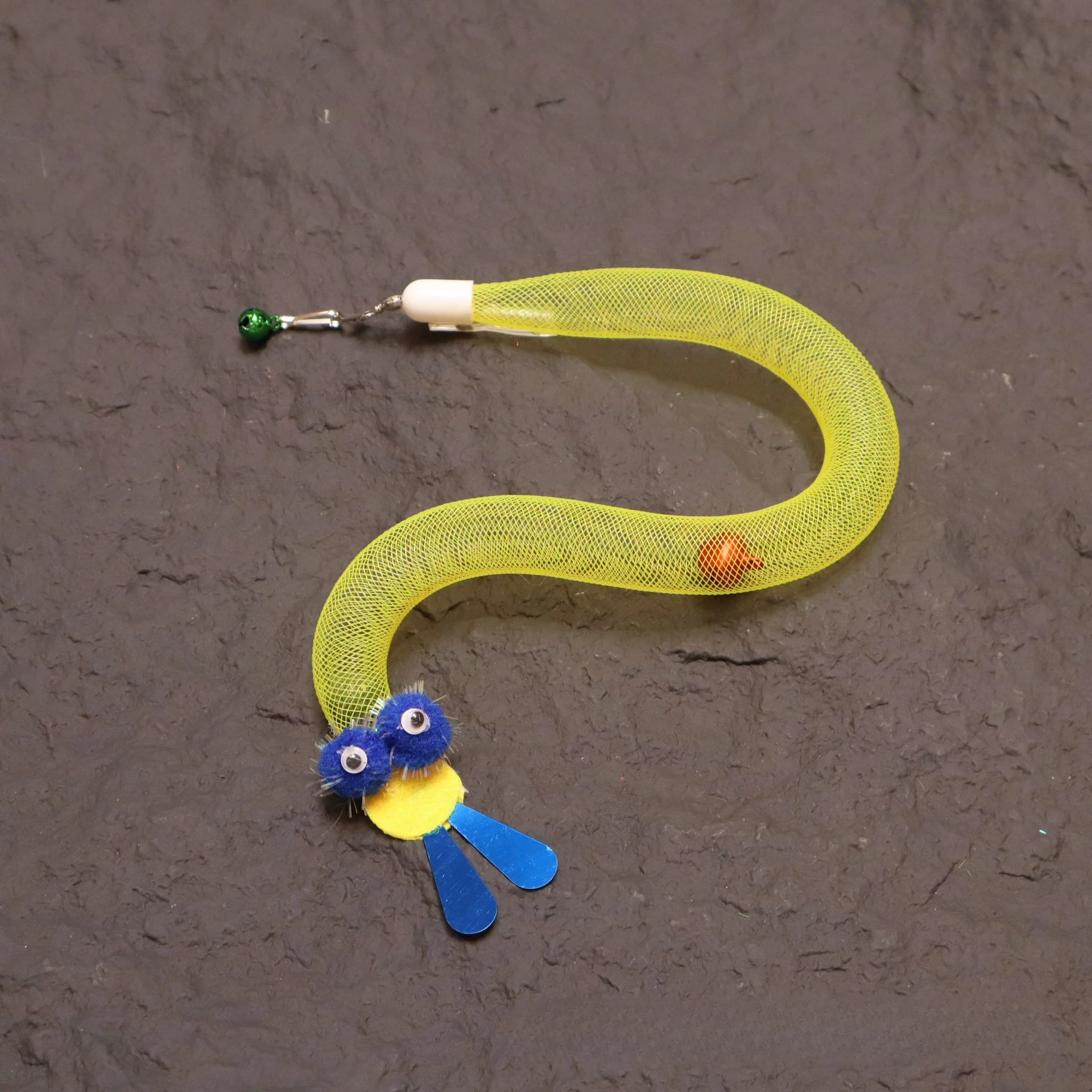 Elastisches Netzspielzeug mit Insekten-Simulation aus Kunststoff, interaktives Katzenspielzeug für Kätzchen – Detail 6