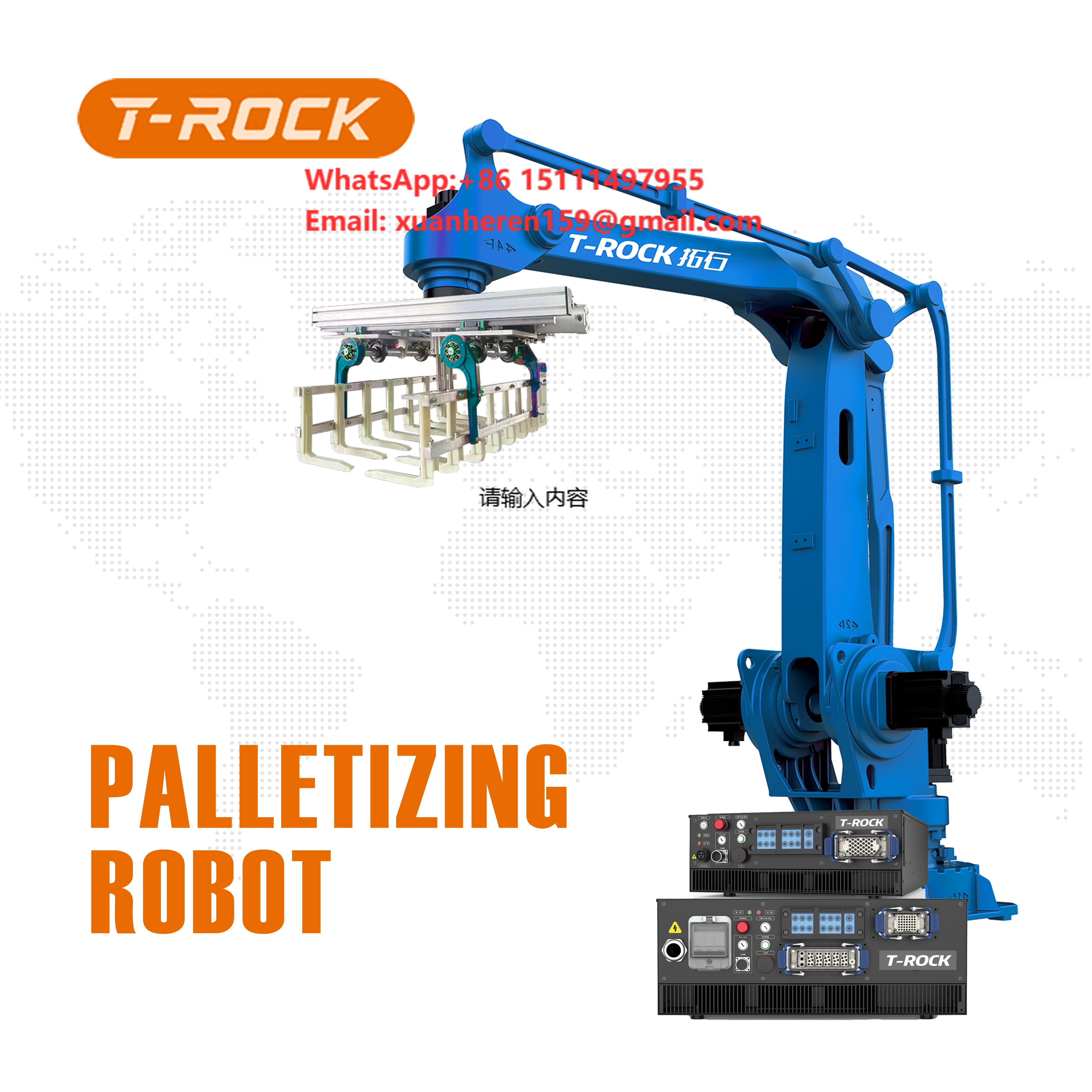 Customized Fully Automatic Robotic Arm 4 Palletized Handling Robot Suitable for Carton Packaging Line Free Installation