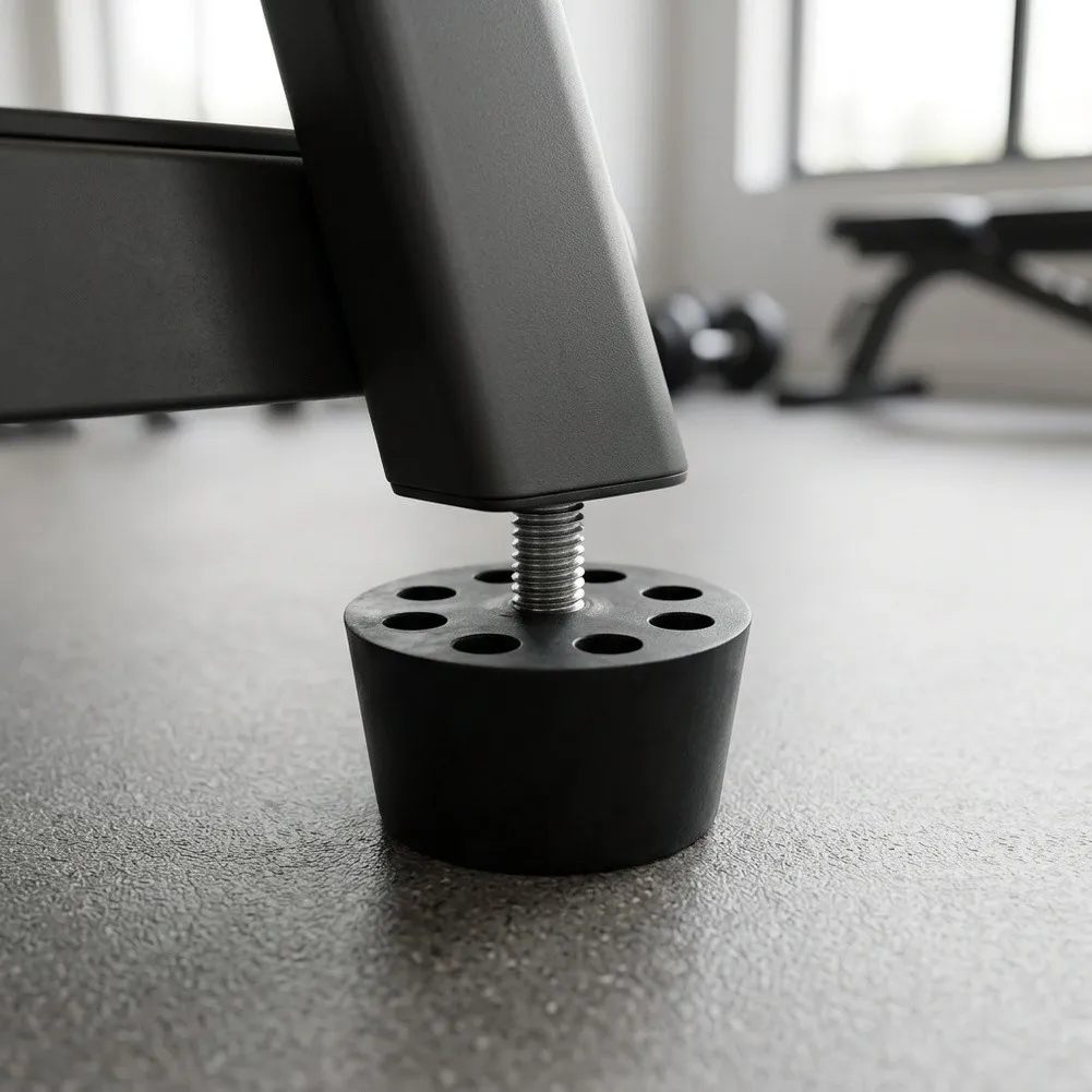 Vibration Absorber Leveling Feet Pad For Home Gyms Direct Screw Installation Anti-vibration Design Steel Threaded Insert
