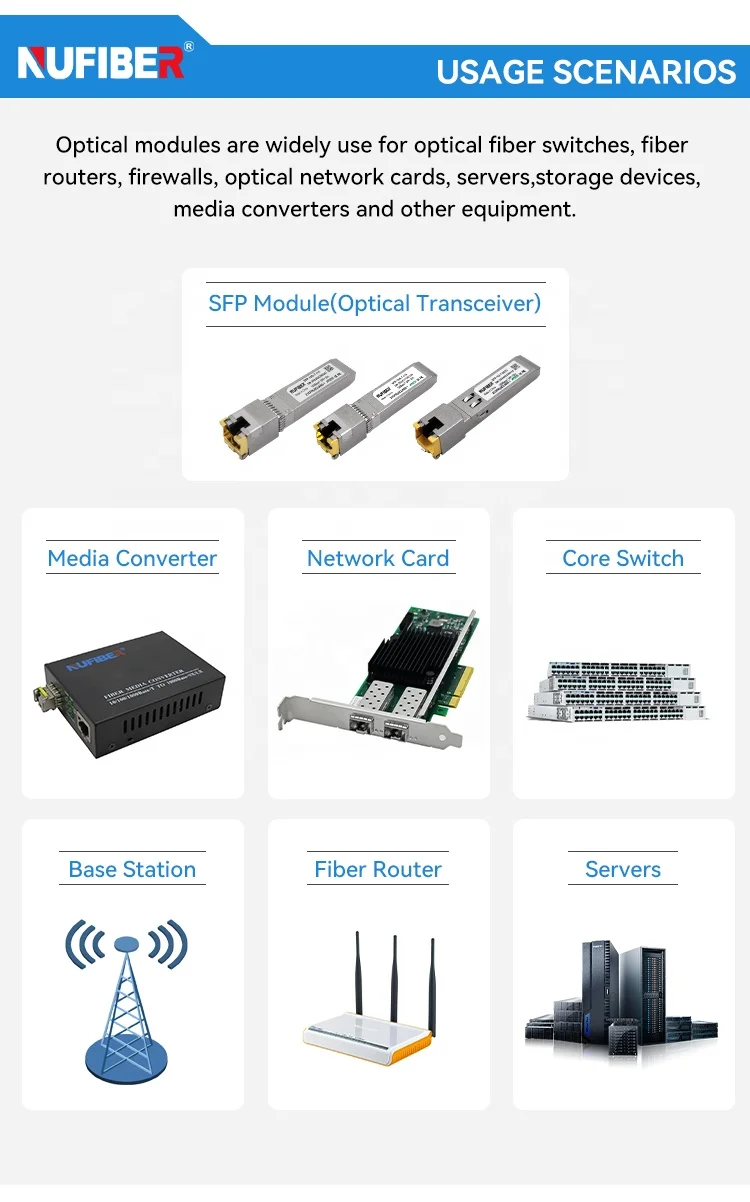1.25G SFP جهاز الإرسال والاستقبال المزدوج الألياف وضع واحد LC موصل 1310nm 40 كجم مع DDM الألياف البصرية SFP جهاز الإرسال والاستقبال