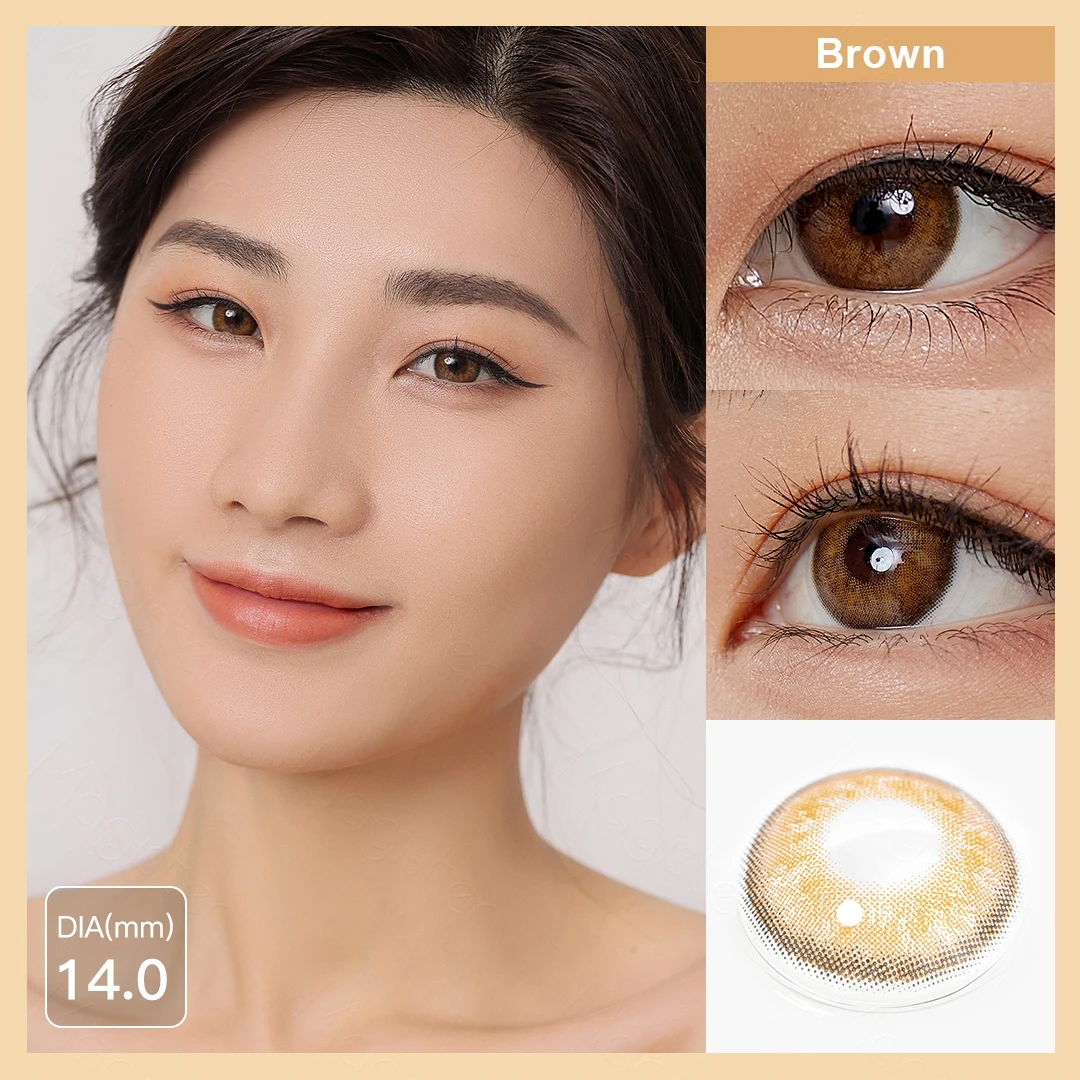 Magister Color Contact Lenses For Eyes Natural Beauty Pupils 1 Pair Yearly Cosmetics Color Lens Contact Lenses With Lenses Case