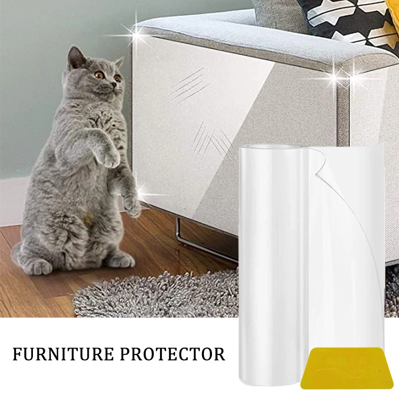 Pvc Self-adhesive Anti-scratch Stickers Cat Claw Talisman Anti-scratch Furniture Sofa Transparent Protection Stickers