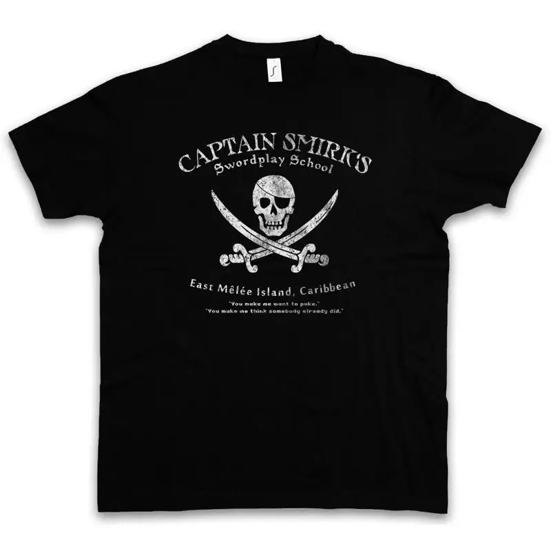 CAPTAIN SMIRK'S SWORDPLAY SCHOOL T SHIRT The Game Secret Caribbean of Monkey