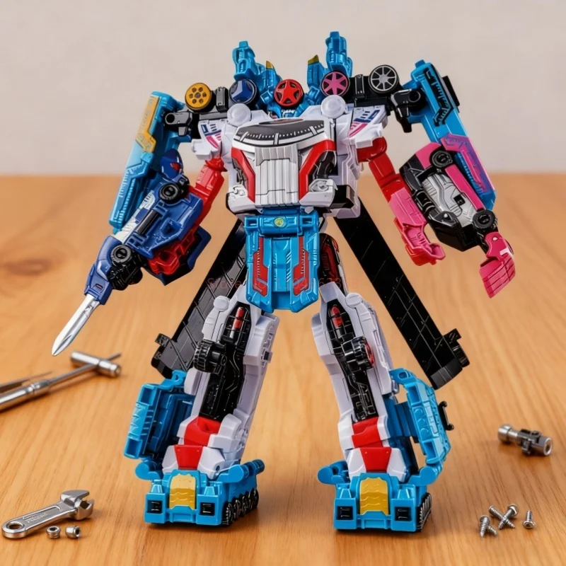 Oryginalny Bandai Dx Baku Sentai Boukenger Boonboomger Robot Boonboom Champion Zestaw Kolekcjonerski Prezent Urodzinowy Świąteczny Zabawka