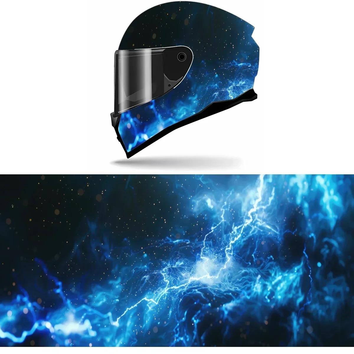 

Abstract Blurry Explosion Full Helmet Wrap Sticker Motorcycle Helmet Racing Graphic Decal Vinyl Wrap Helmet Decor Sticker