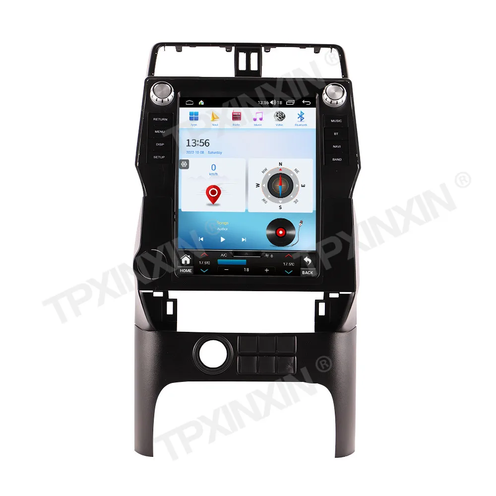 For Toyota Land Cruiser Prado 150 2018 - 2022 Android Car Radio 2Din Stereo Receiver Autoradio Multimedia Player GPS Navi Unit