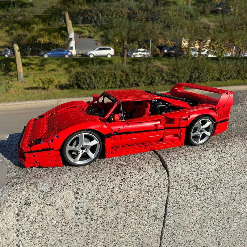 Champion Speed Cars Moc Bausteine Modular F40 1:8 Modell Technologie Blöcke Sportwagen Weihnachten DIY Spielzeug Bau Geschenke