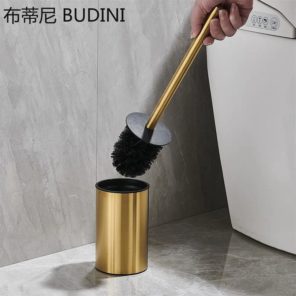 Wall-mounted toilet brush Creative floor-mounted wall-mounted aluminium alloy 304 stainless steel toilet brush