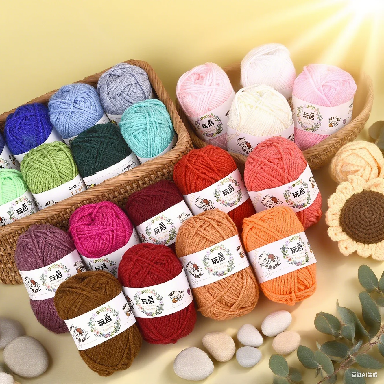 25g Milk Cotton Yarn Crochet Knitting Wool Needlework Dyed Lanas for Crochet Crafts Sweater Hat Dolls Scarf DIY Knitting Line