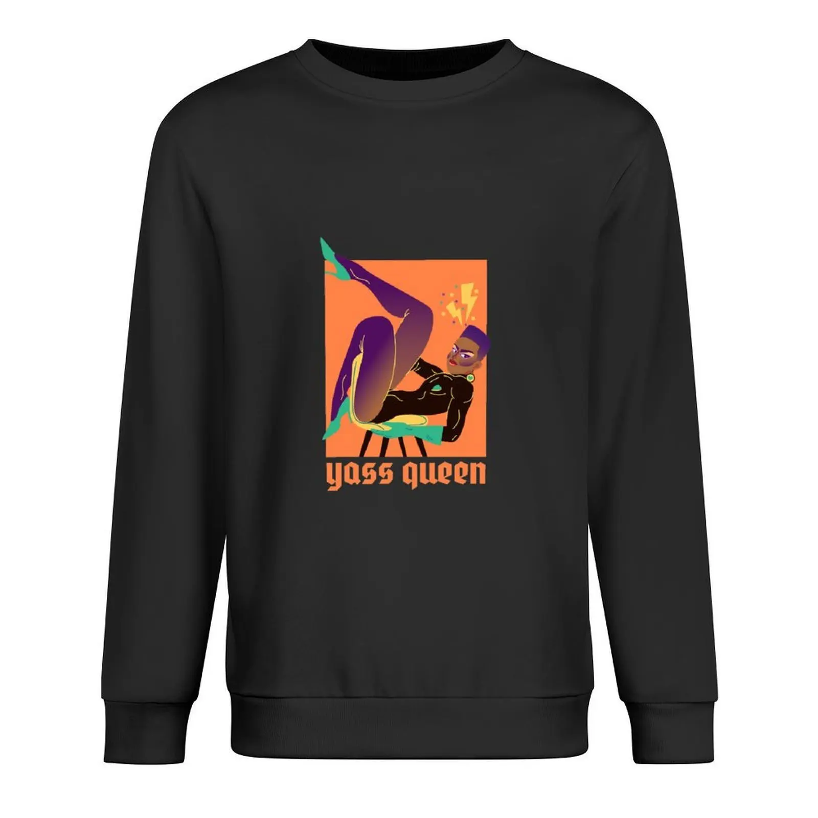 

Yass Queen Pullover mens clothes anime clothing men's autumn clothes korean style clothes new hoodies and sweatshirts