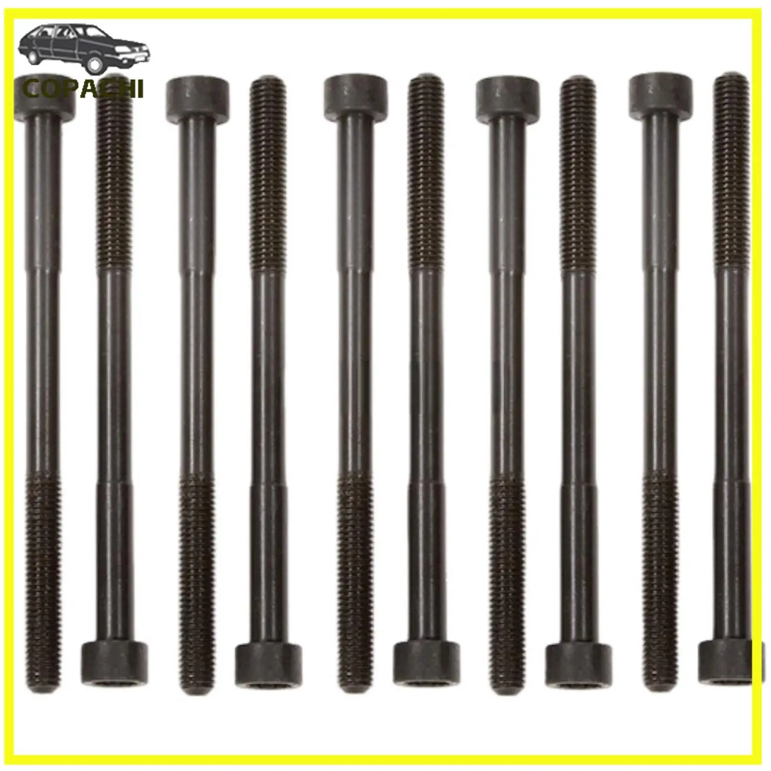 

1 комплект болтов головки блока цилиндров для Toyota Celica GTS Matrix Corolla 1,8 2ZZGE 2000-2006 годов, автомобильные аксессуары, запасные части