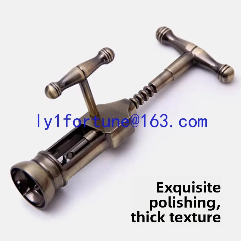 High-grade bronze and zinc alloy red wine bottle opener Household creative wine opener German machinery retro industrial