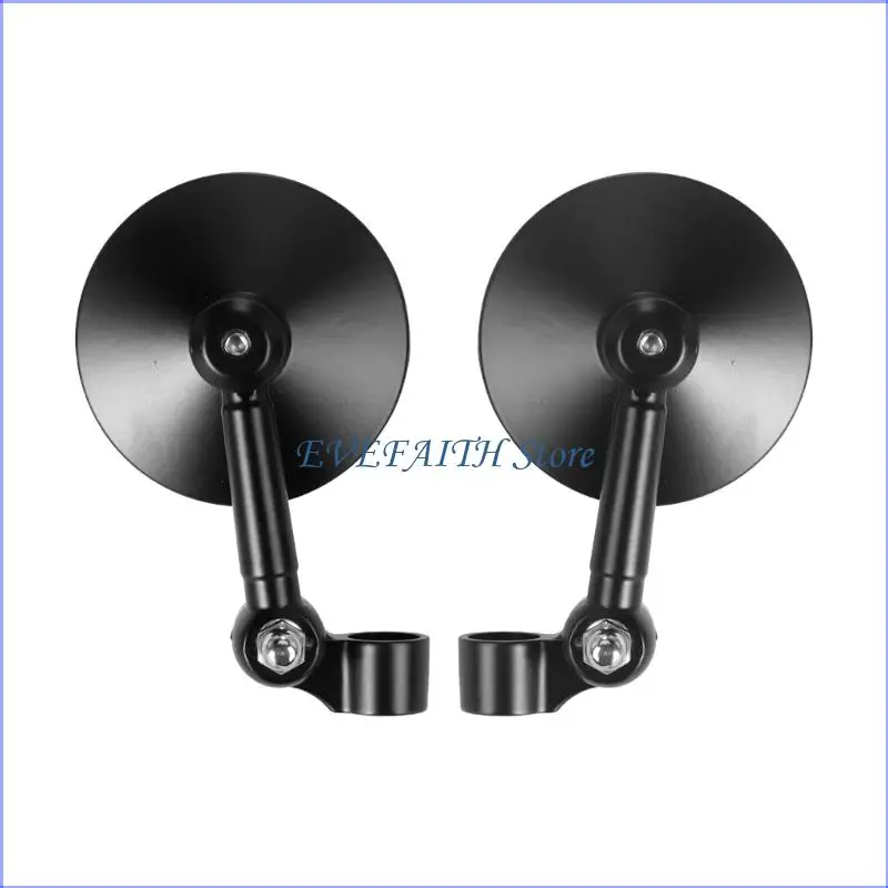 124B Motorcycle Rearview Mirror Wide View Anti Vibration Design Easy Installation