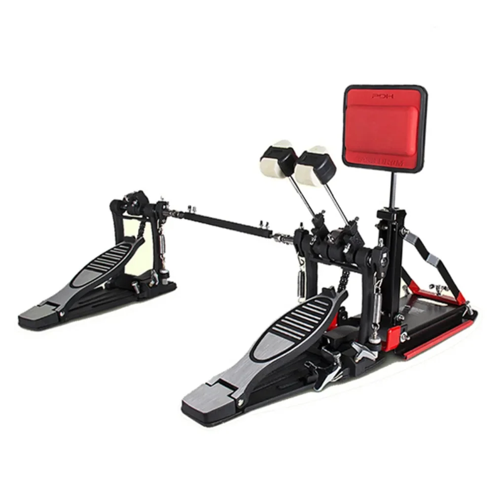 Single Double Current Pedals Silent Kick Drum Pad Professional Single Double Step Pedals Prevent Noise PDH Bottom Drum Trainer