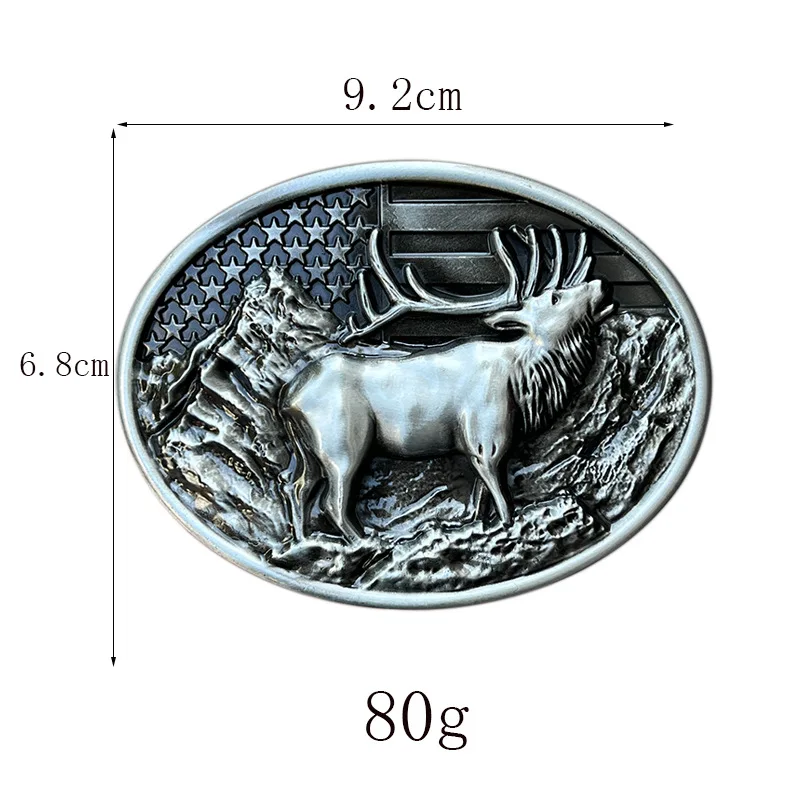 Gesper Sabuk Hewan, Koboi Barat, Rusa