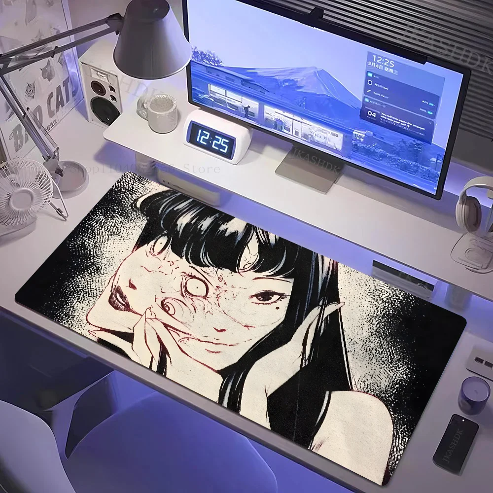 J-Junji Ito Tomie Kawakami Anime Mousepad Non-slip Suitable For Office Computers Laptops E-sports Game Desk Mats XXL Keyboard