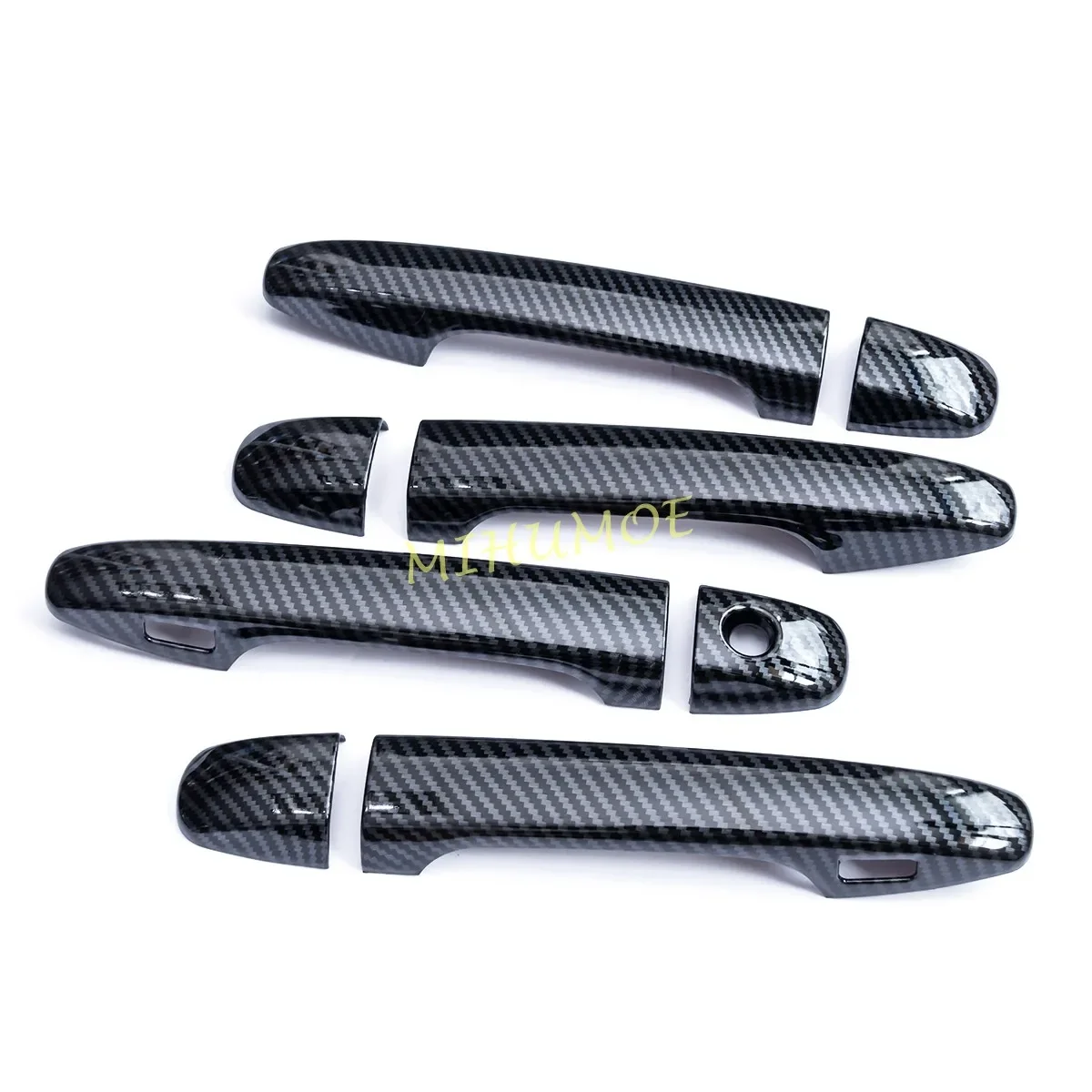 Carbon Fiber Exterior Door Handle Cover Trims For 2021 2022 Subaru Outback (BT) Accessories