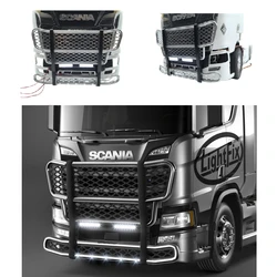 Bariera kolizji reflektor przedni zderzak lampa ogrodzeniowa dla Tamiya 1/14 zdalnie sterowana ciężarówka Scania 770s 56371 56323 część do przyczepy ciągnika