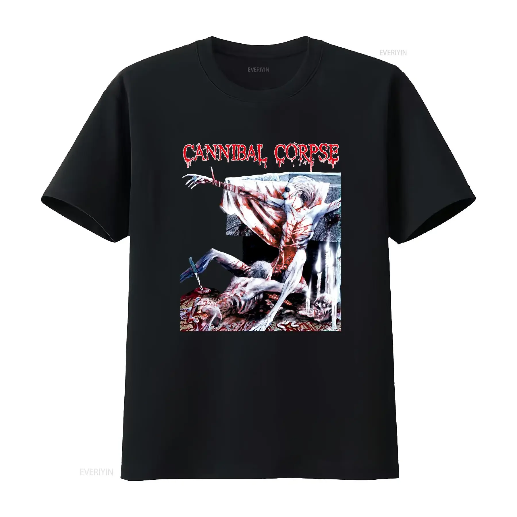 Cannibal Corpse Tomb Of The Mutilated  Black Classic T Shirt KV29516 vintage Washed Top For Everyday Wear fashion