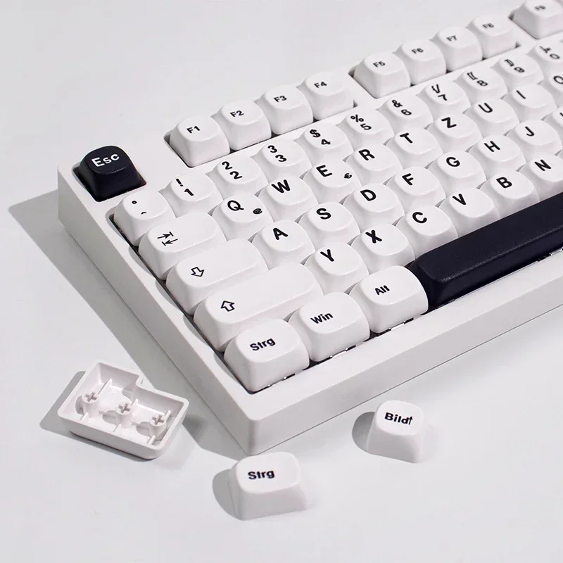 

144 keys Minimalist Style Keycaps MOA Profile English German PBT keycap For MX Switches Mechanical Keyboard 98/104/108 Keys